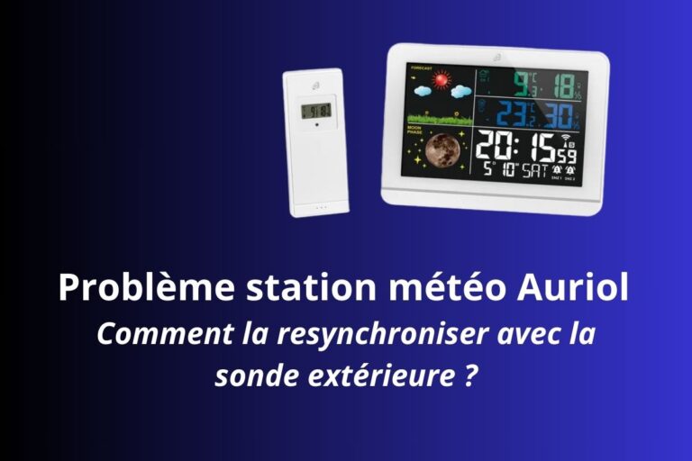 station météo auriol problème