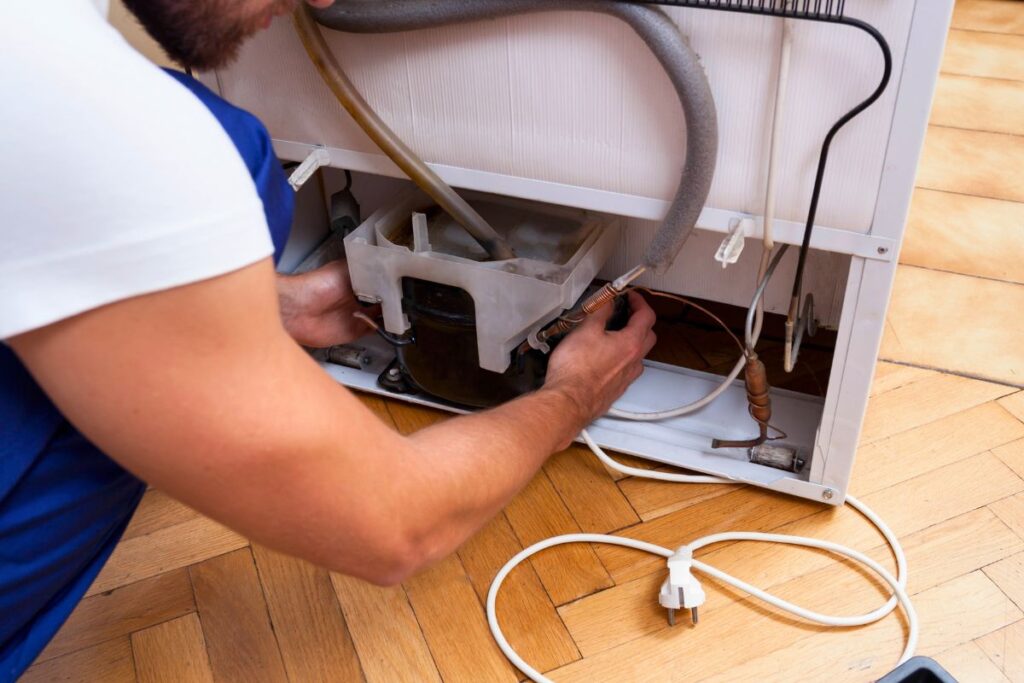 frigo couché 20 minutes