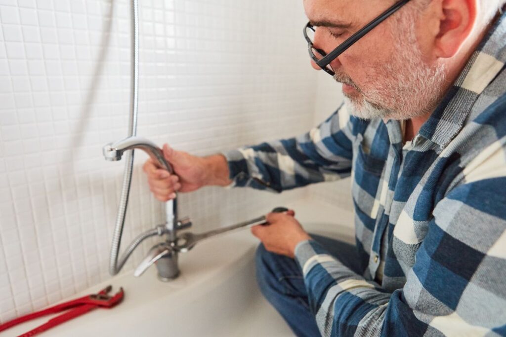 Pose baignoire sans tasseau