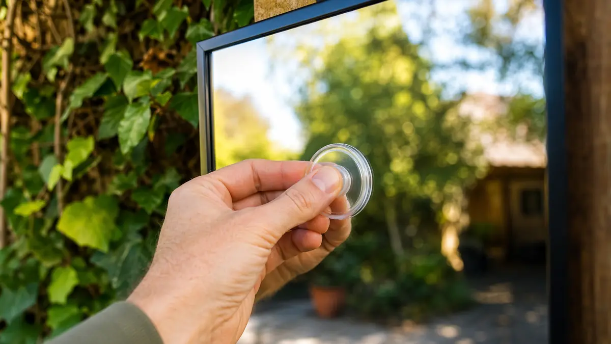 miroir jardin danger